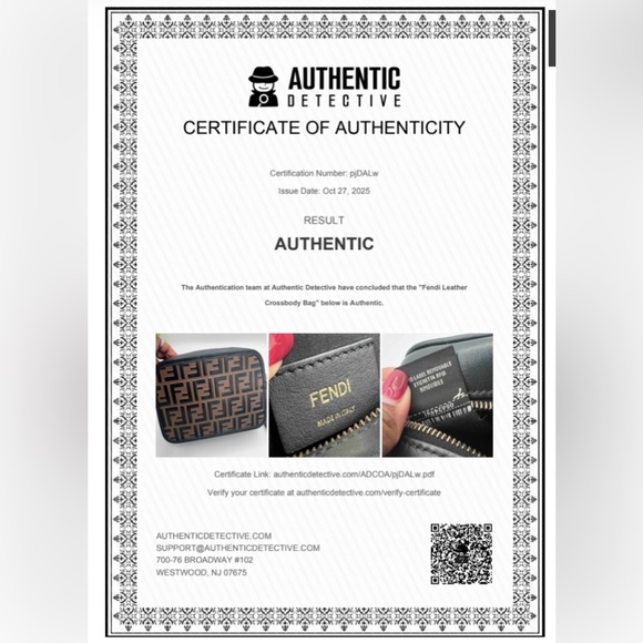 Authentic Fendi Black and Brown Crossbody Bag with a dust bag and COA ❤️🖤🤎 - Picture 11 of 11